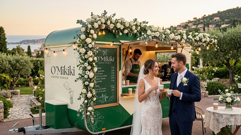 Coffee trailer mariage cote d'Azur