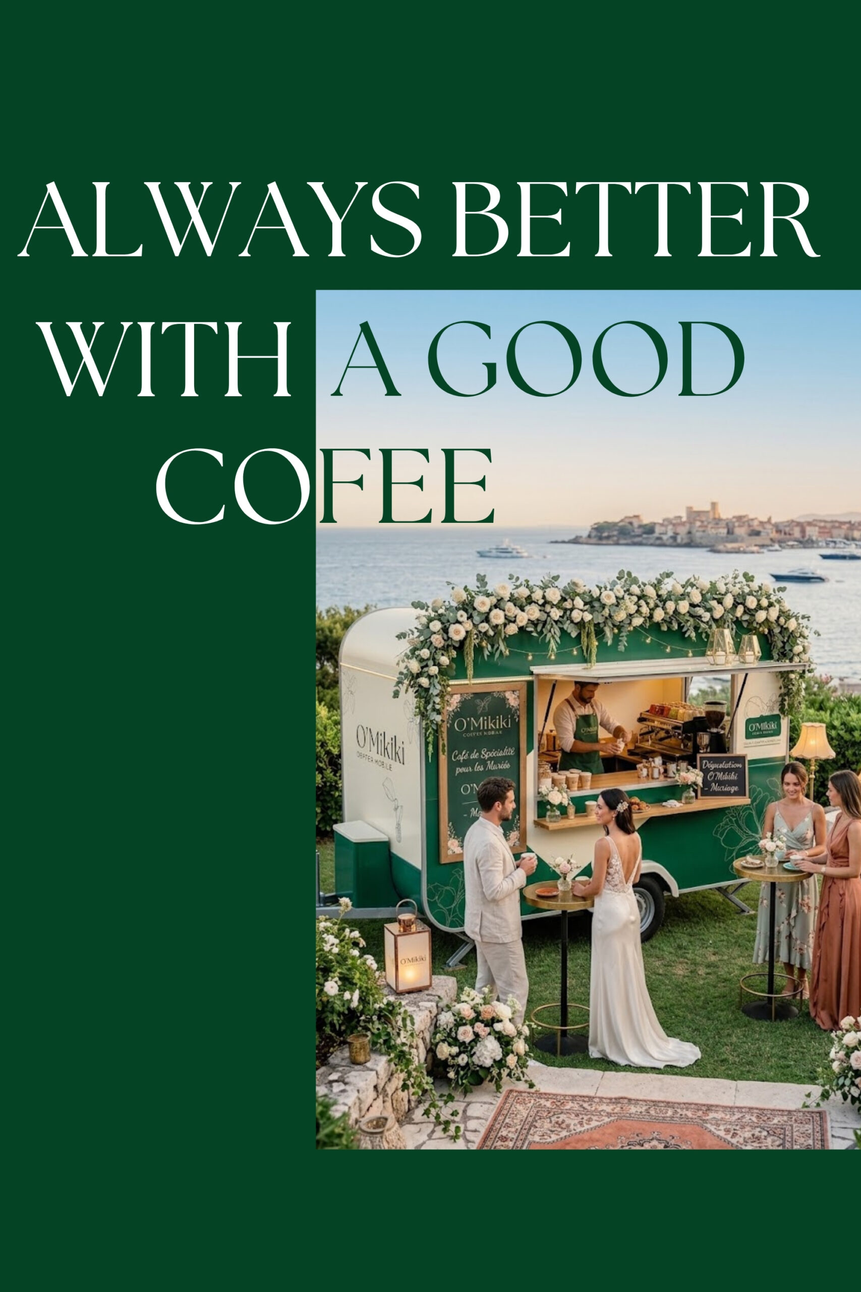 Coffee trailer mariage cote d'Azur